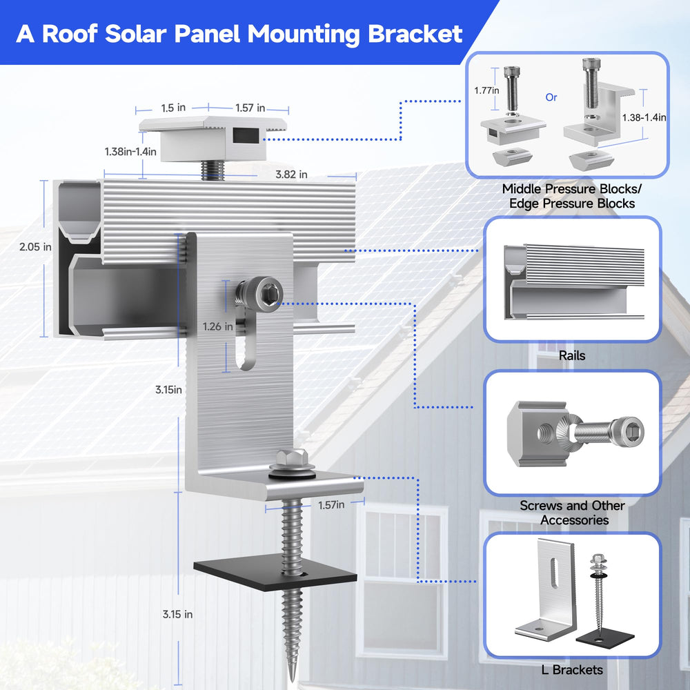 Tuykay anodized aluminum rail and L-bracket close-up ensures corrosion resistance