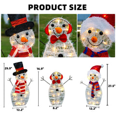 TW SHINE baby snowman close shot of bow tie and earmuffs adding family charm