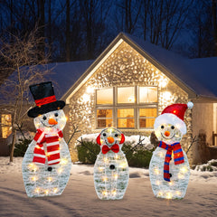 TW SHINE mother snowman detail with hat and scarf showcasing decorative accents