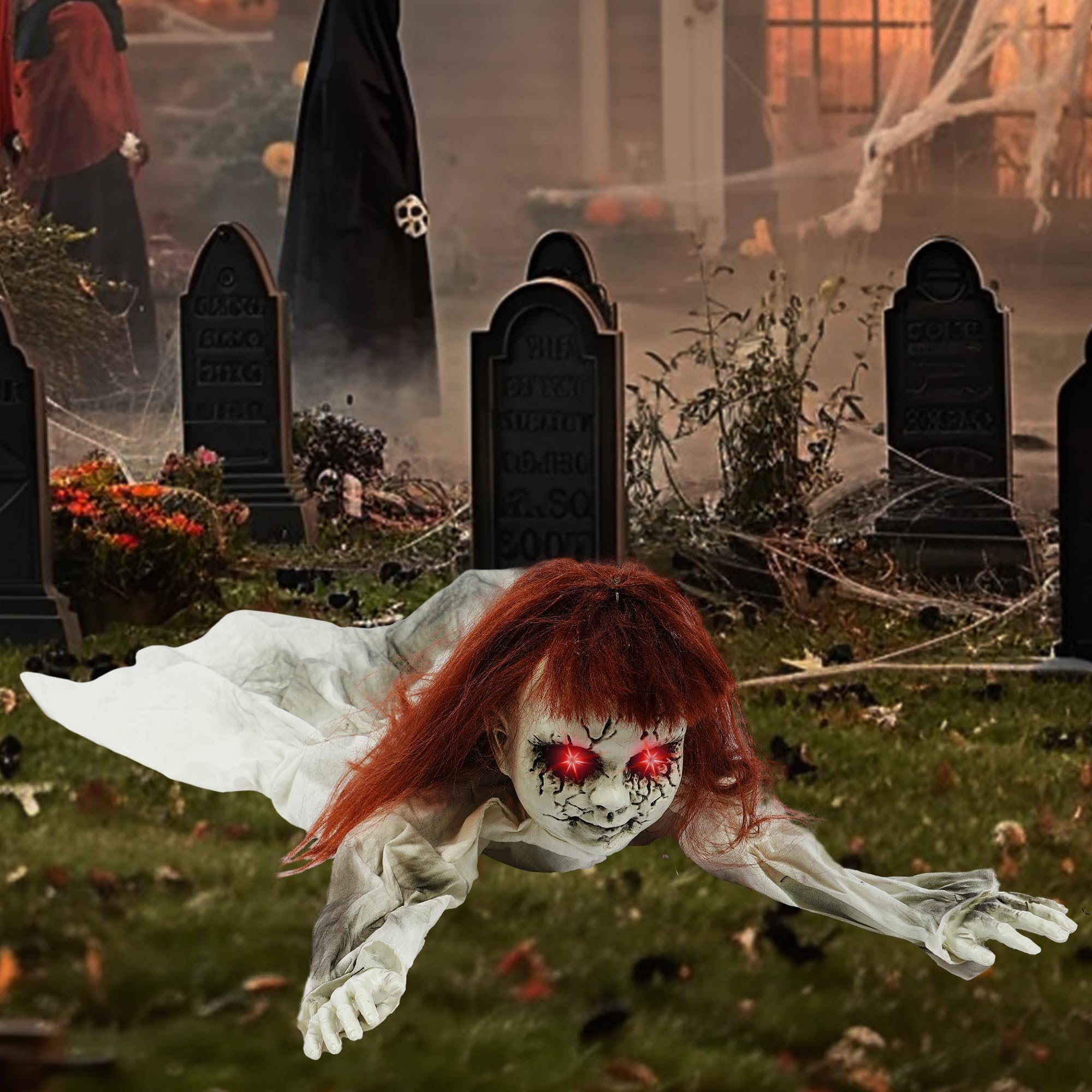 TW SHINE haunted yard display inspiring Halloween layout
