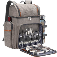 TwentyNext front view of backpack with neat compartments and elegant look