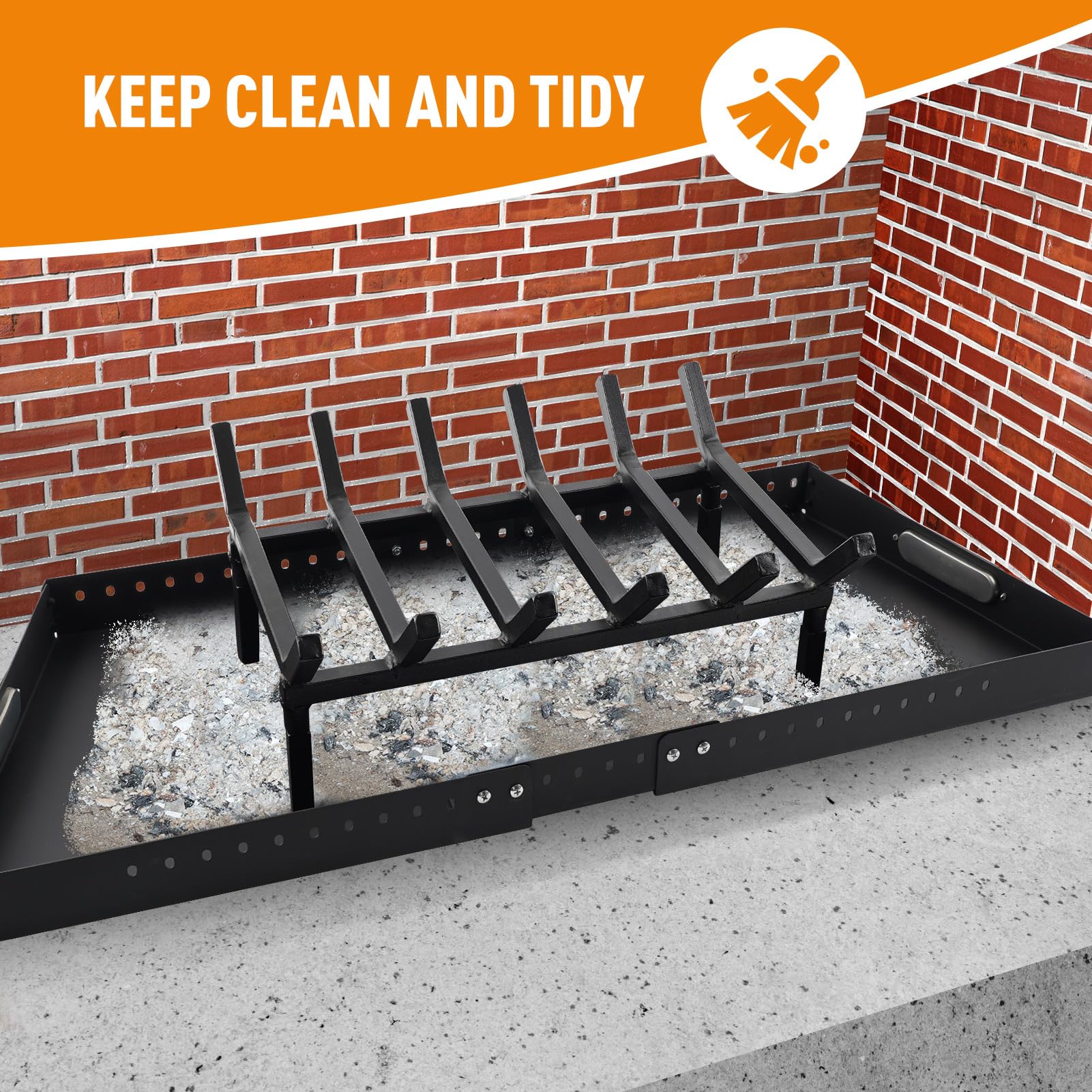 TwentyNext hand lifting tray to empty showing easy ash removal
