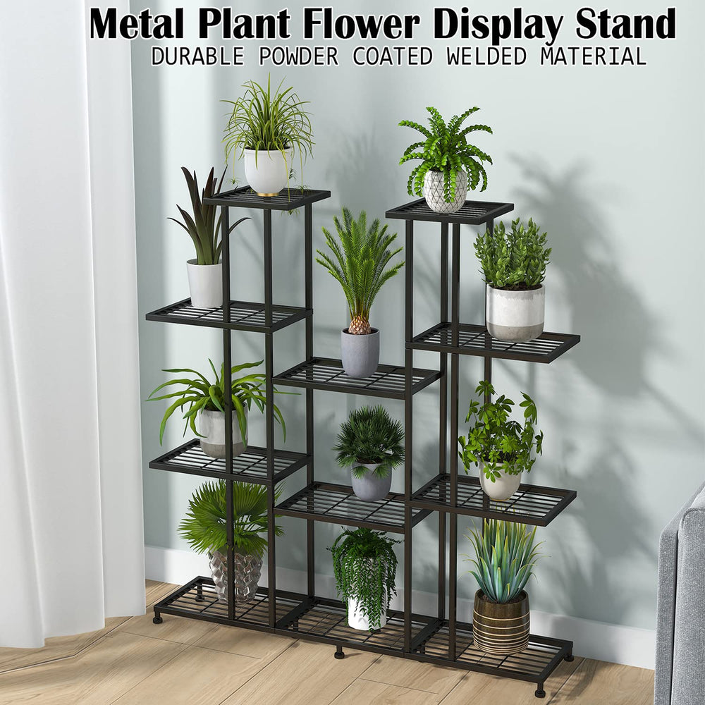 Twhep plant stand side profile highlighting slim depth and stable footprint benefit