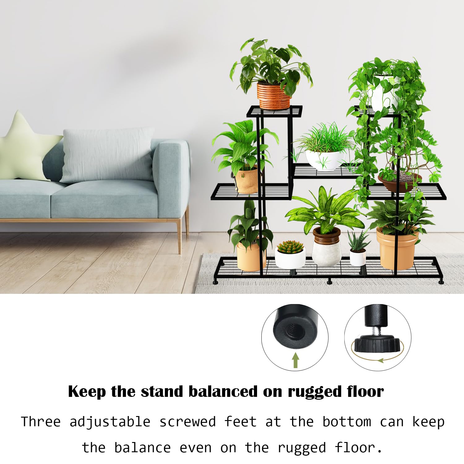 Twhep plants in use on balcony display maximizing vertical space and sunlight exposure