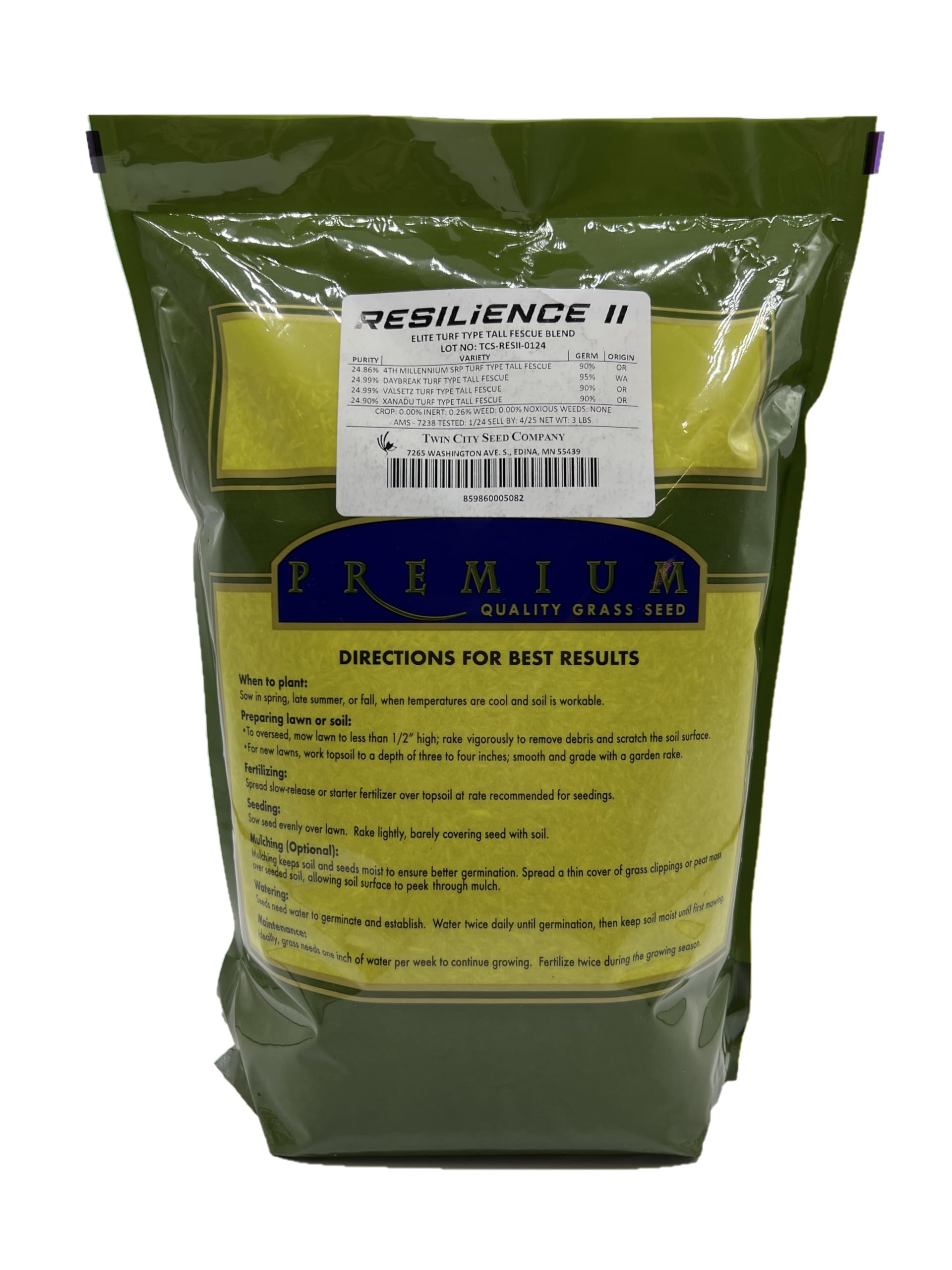 Twin City Seed Co. seed close-up highlighting premium fescue texture for faster establishment