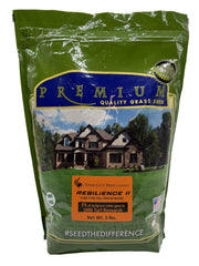 Twin City Seed Co. Resilience II front package showing 5 lb bag and product info, long-lasting lawn benefit