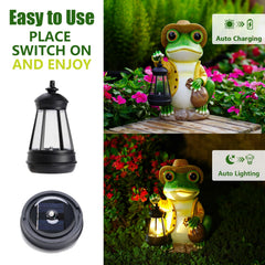 twinbling frog with lantern removed, shows detachable lantern convenience and versatility
