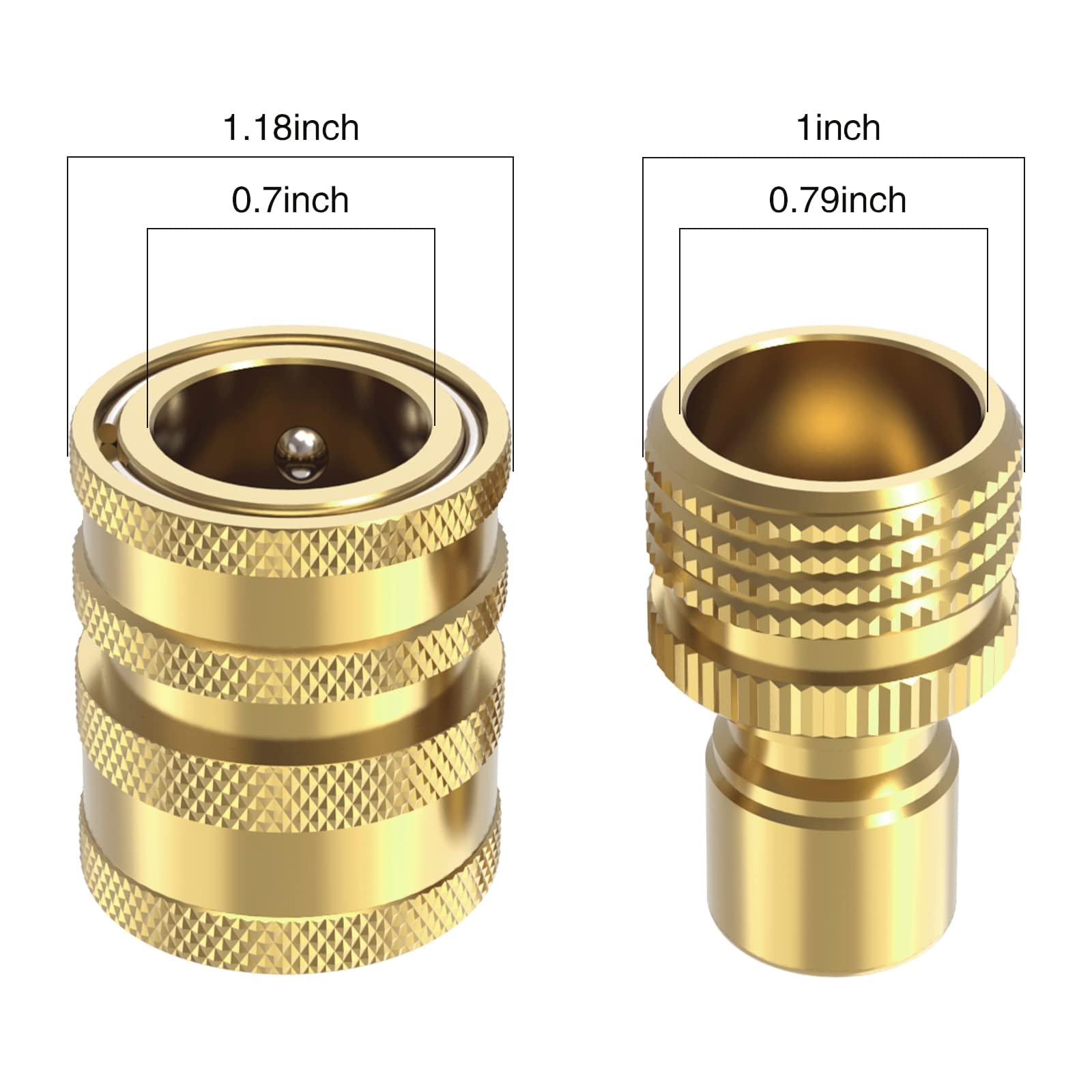 Twinkle Star close-up of brass threads showing corrosion resistance and precise fit