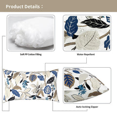 TWLEAR lumbar pillows styled on patio sofa creating comfortable seating