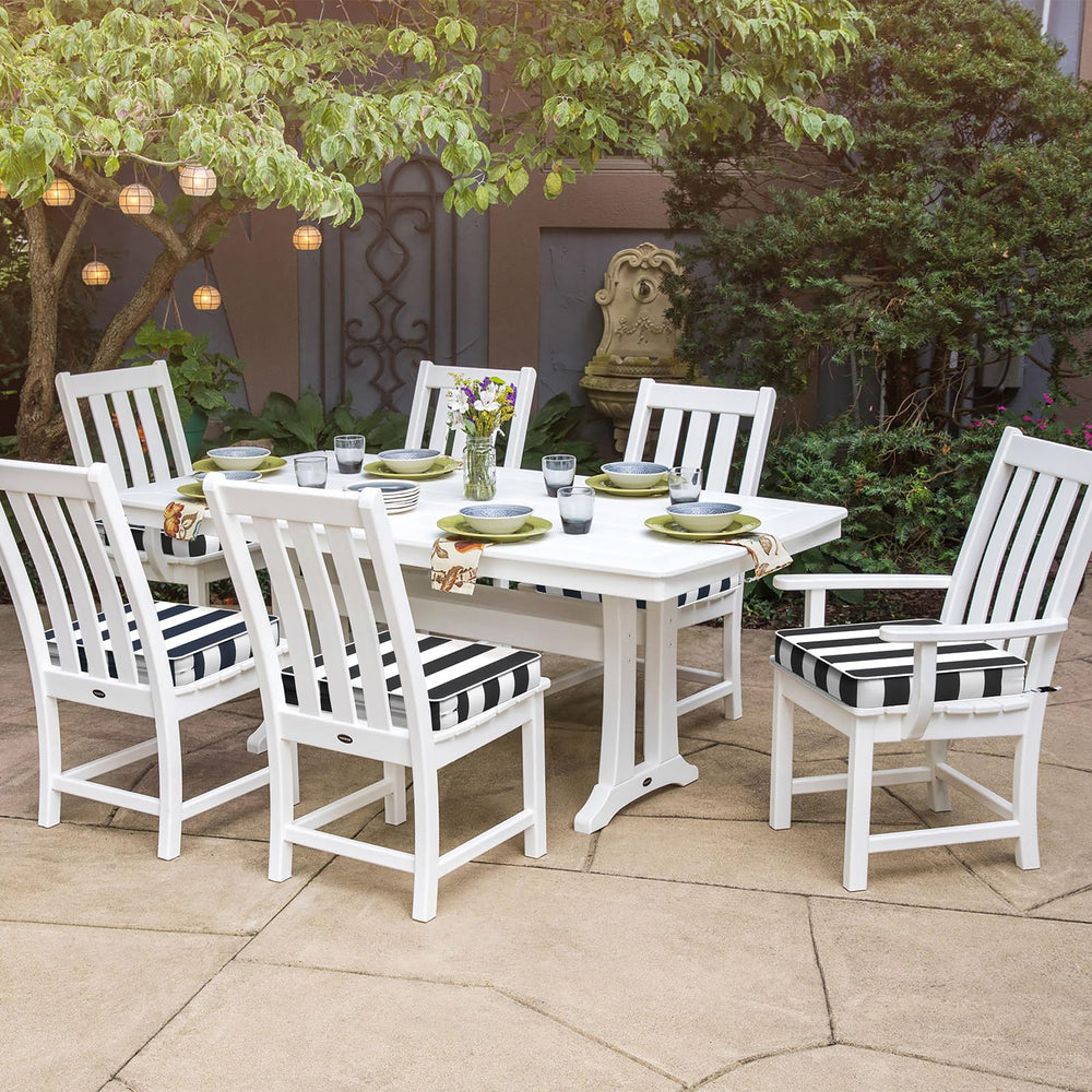 TWLEAR cushions styled on outdoor dining set enhancing patio comfort