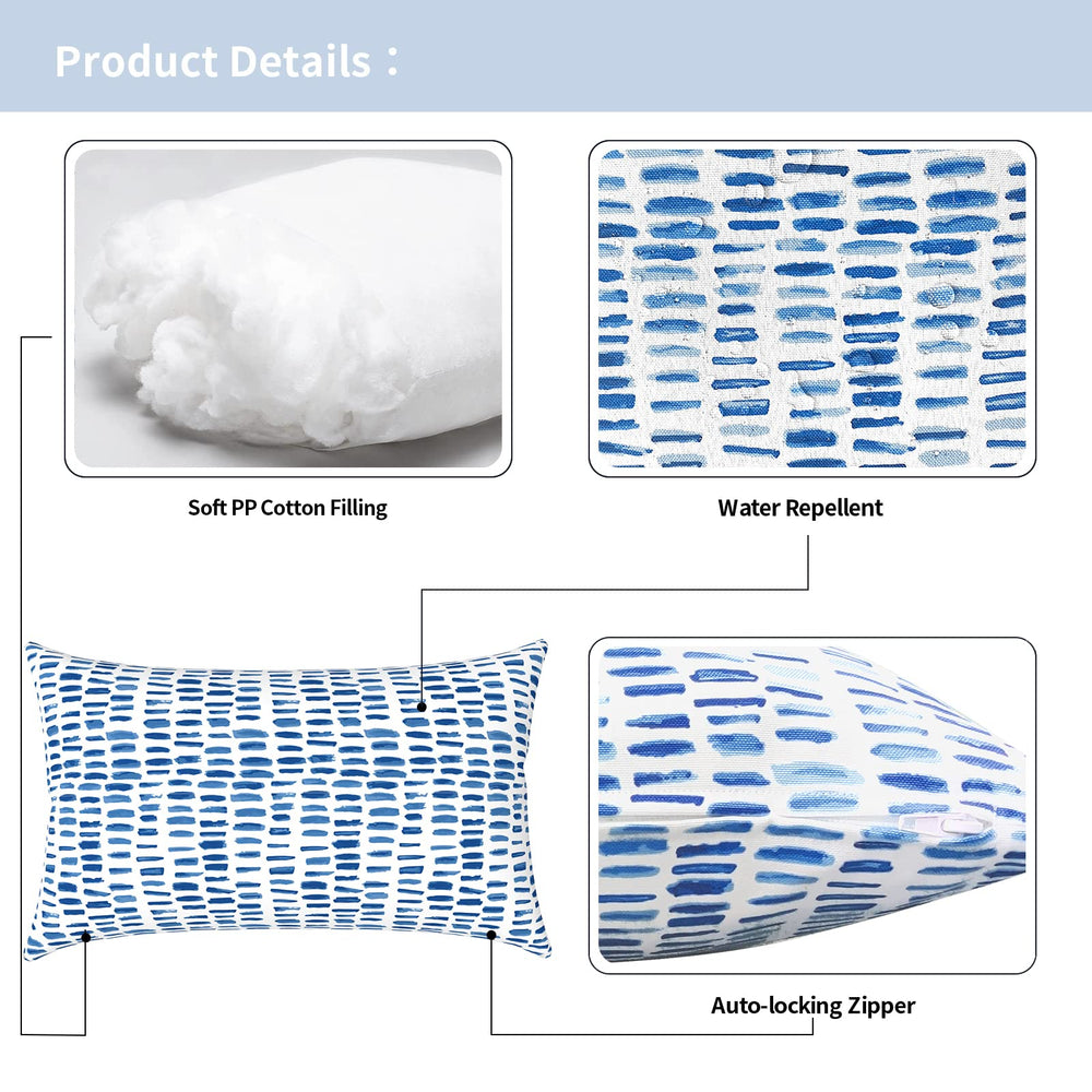 TWLEAR lumbar pillows styled on a patio sofa for comfort and coordinated décor