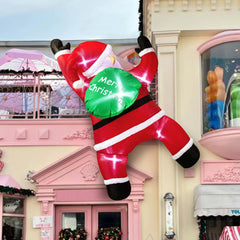 TwoBees hanging Santa front view showing festive presence and visibility