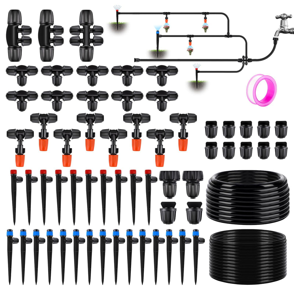 TWOWYHI front packaging view showing full drip irrigation kit benefits