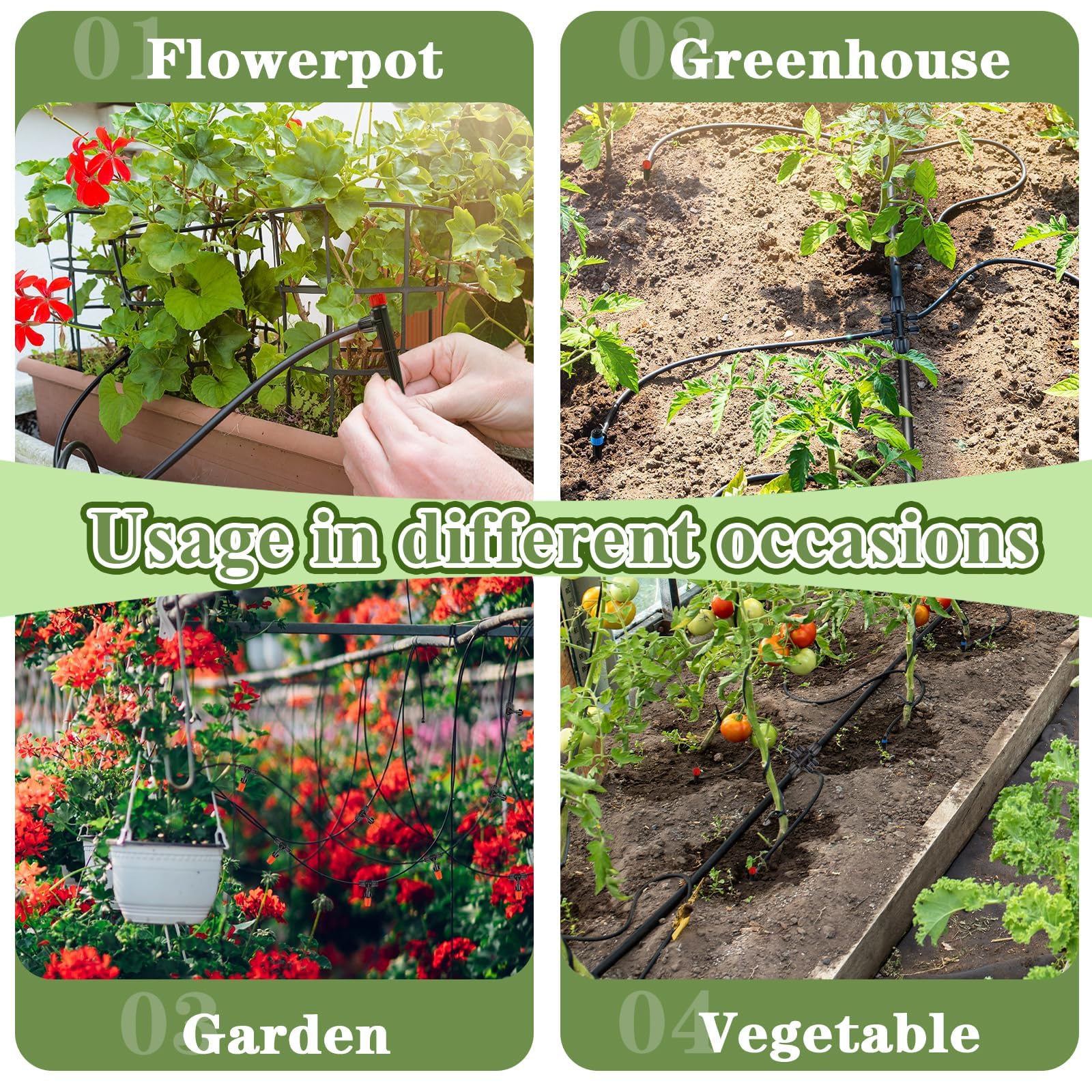 TWOWYHI installed drip system in vegetable bed to reduce waste