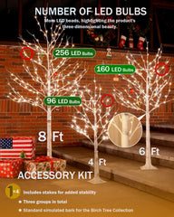 TYBEEU detailed branch with LED showing even warm lighting benefit