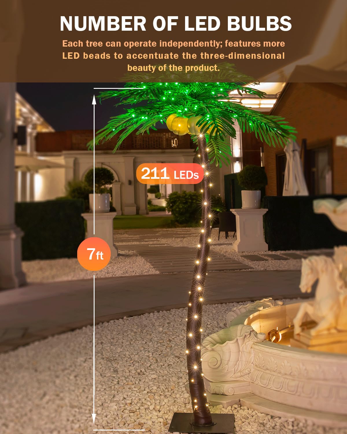 TYBEEU nighttime patio scene creating cozy outdoor ambiance