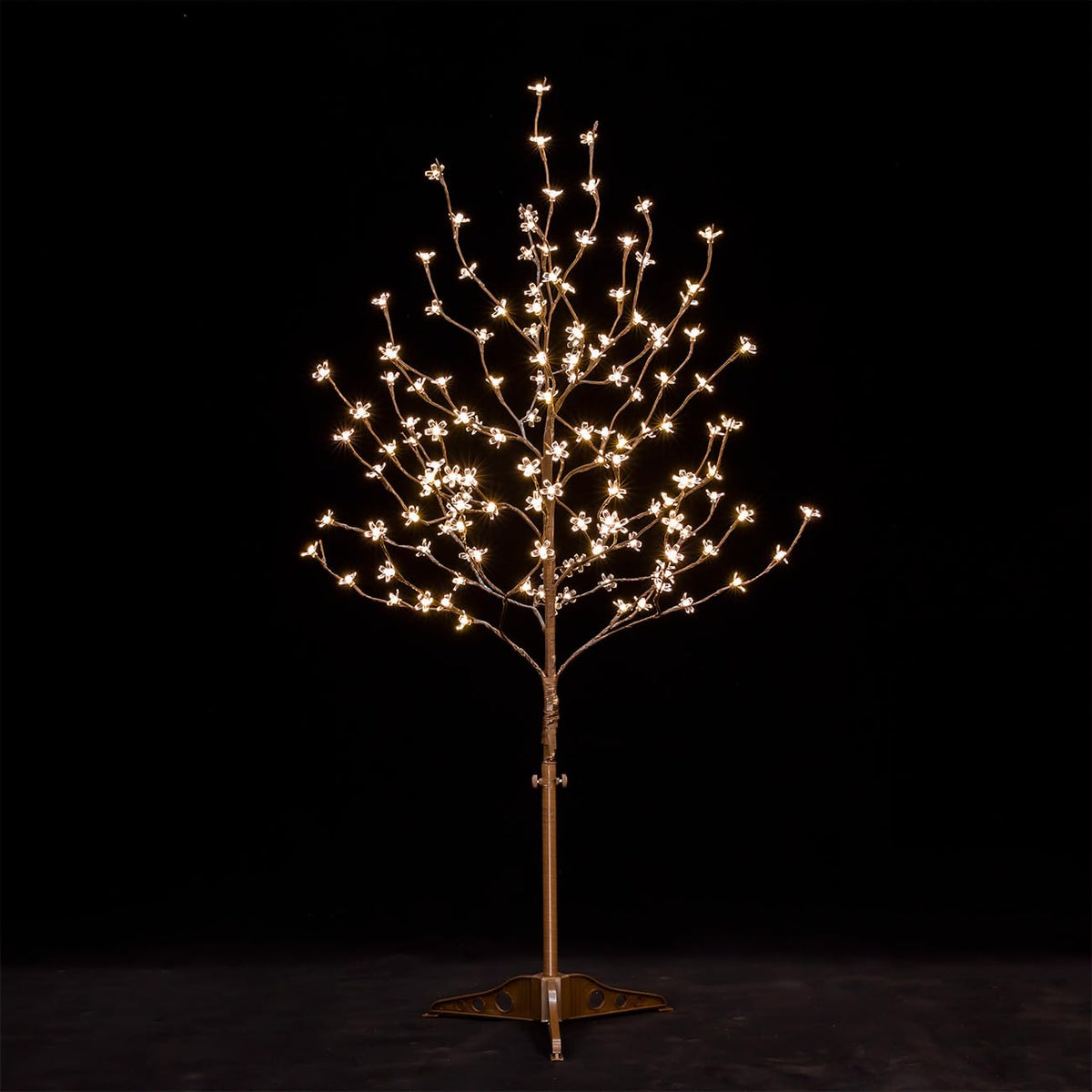 TYBEEU front view of 4ft tree showing full blossom glow and elegant shape