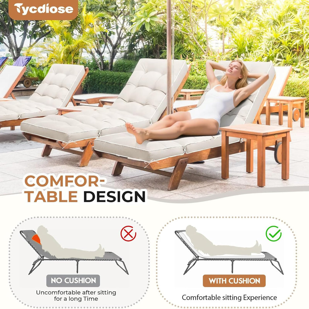 Tycdiose back view non-slip particles and six straps for secure attachment