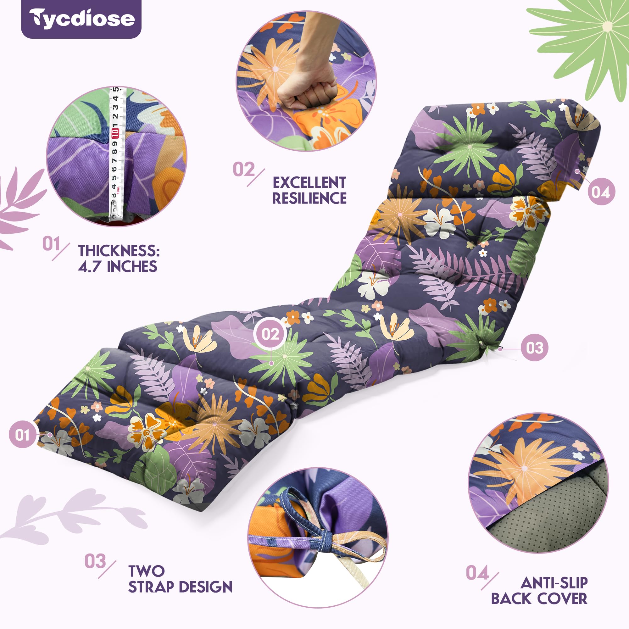 Tycdiose detail of 3D stitching and fill showing anti-lumping benefit