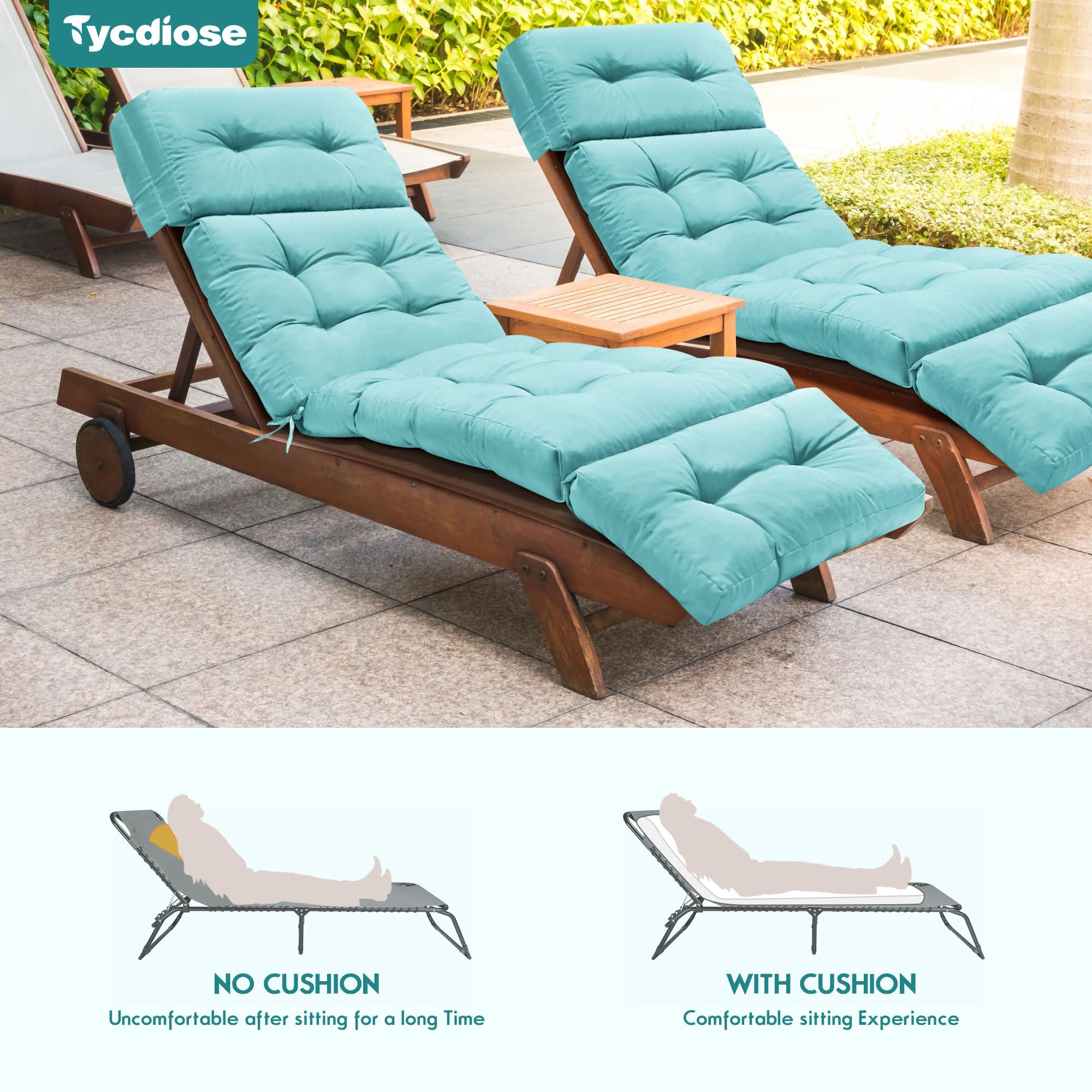 Tycdiose outdoor poolside lounge in use illustrating comfort and patio styling