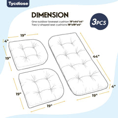 Tycdiose side profile highlighting 4-inch foam thickness for improved support