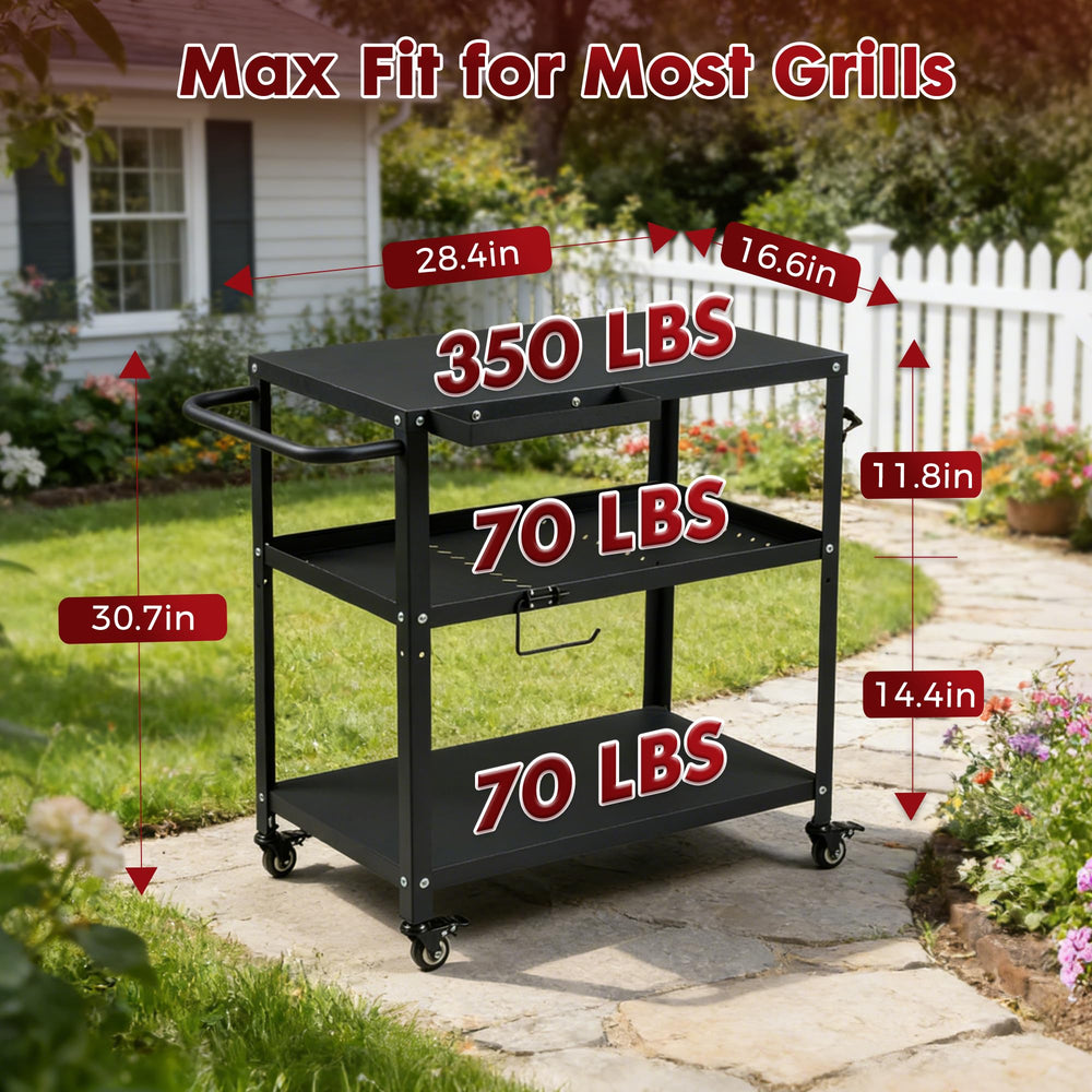 Tyfnry detailed caster showing lock engaged for stable, wobble-free cooking