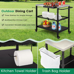 Tyfnry side tray with S-hooks holding tools for quick access and tidy workspace