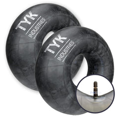 TYK Industries front packaging showing two 18x8.50-10 tubes, durable replacement