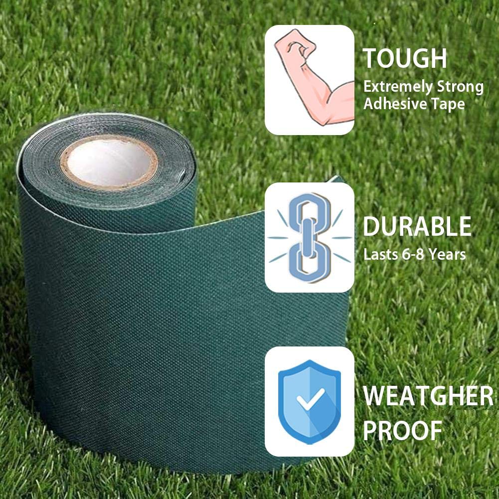 TYLife installed seam on artificial lawn demonstrating smooth join