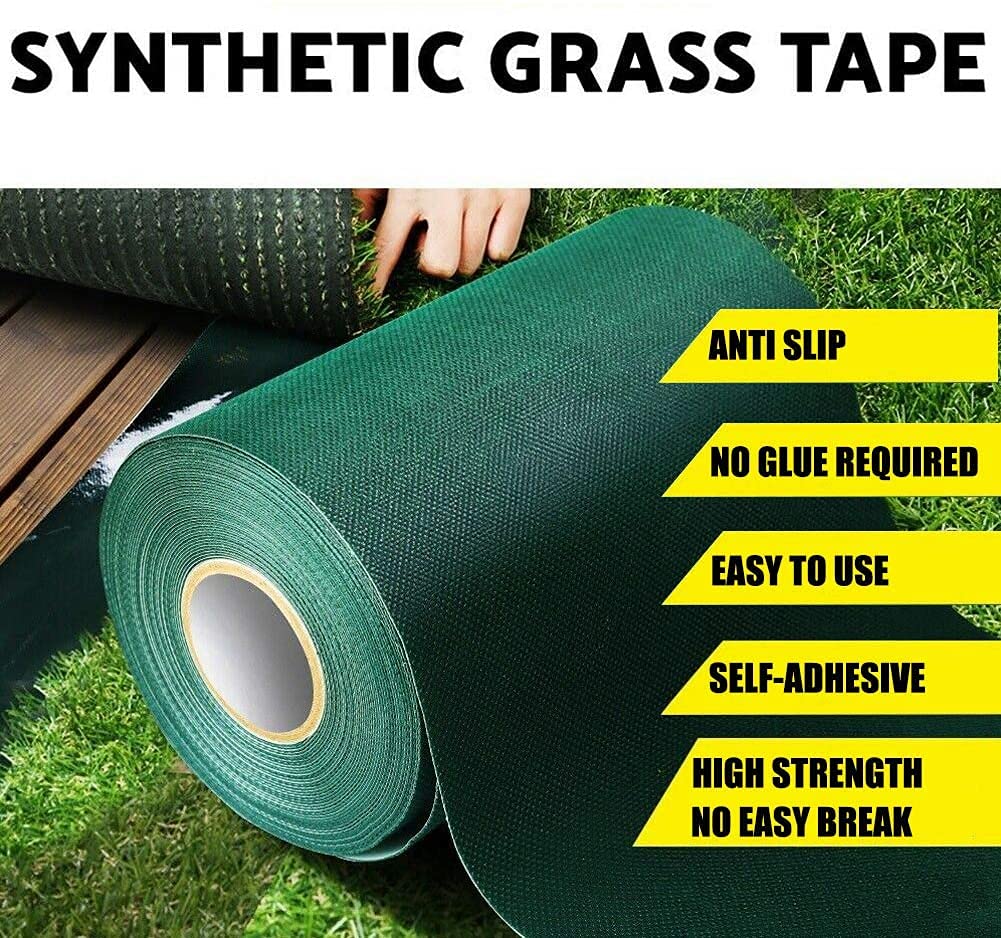 TYLife tape applied under synthetic turf illustrating hidden seam benefit