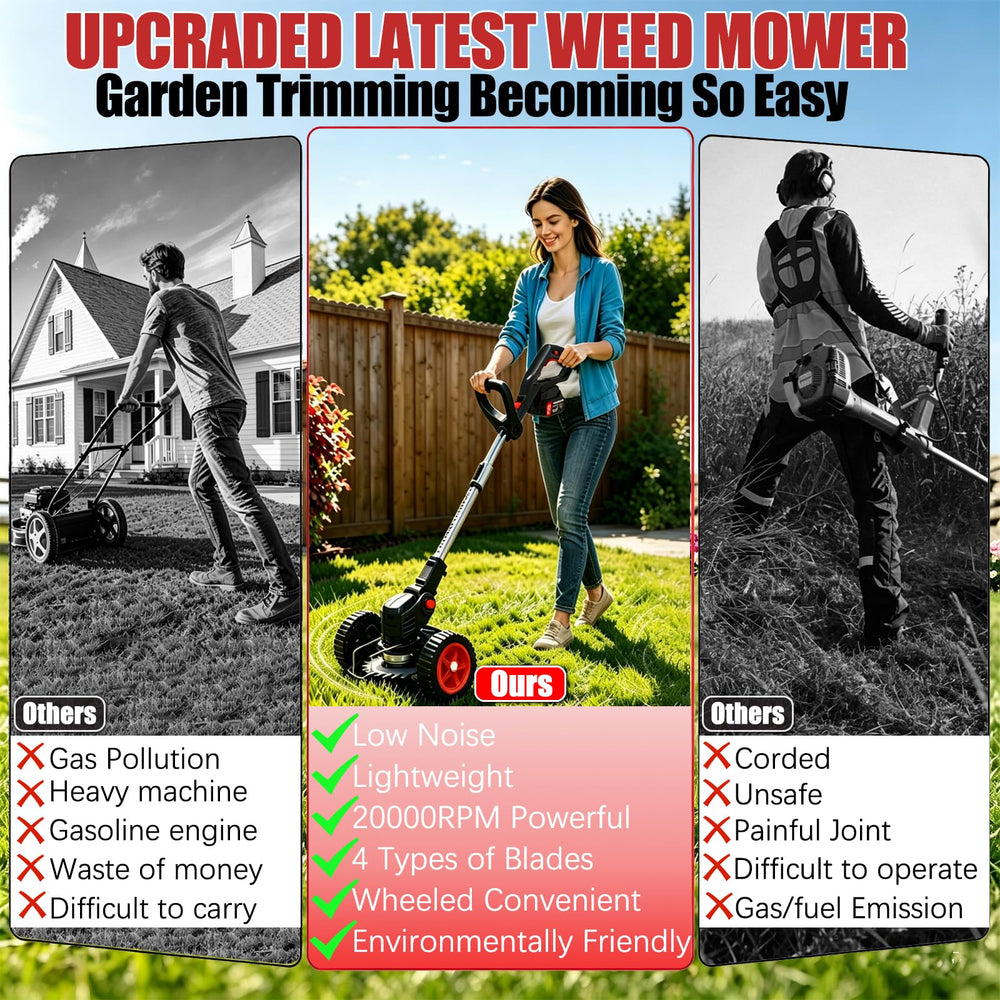 TYLUOHK full accessory kit laid out for quick assembly and versatile yard tasks