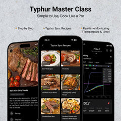 Typhur Sync Gold Gen2 probes spread out to show stainless-steel build and cables