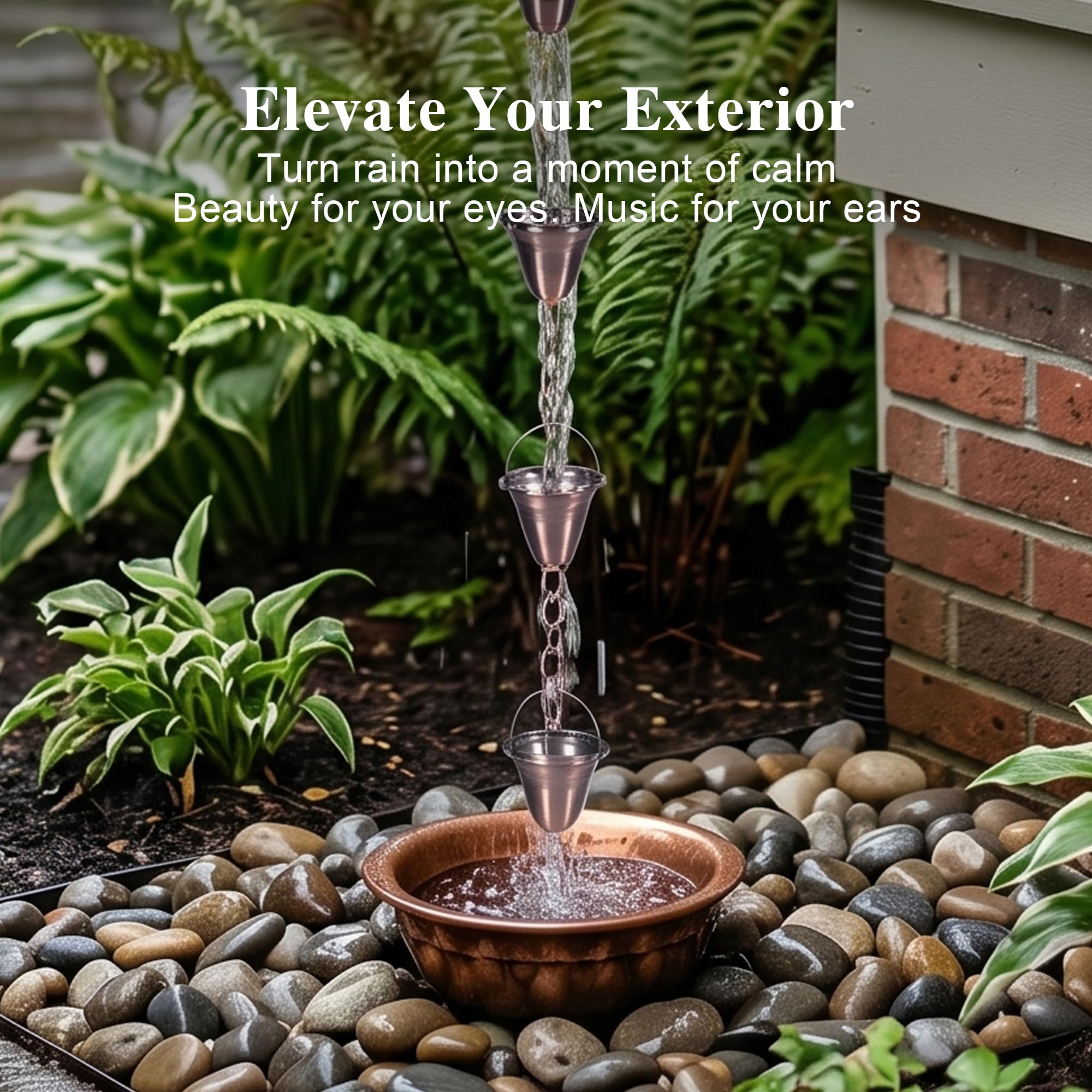 TZSSP water flowing through bells demonstrating reduced splash benefit