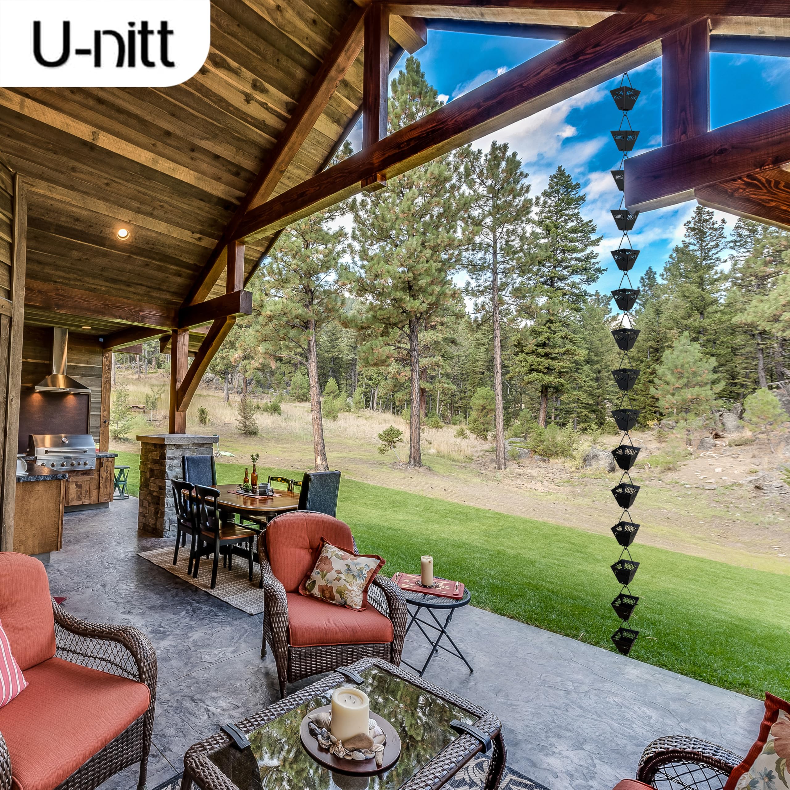 U-nitt gutter clip attachment installed demonstrating easy tool-free benefit
