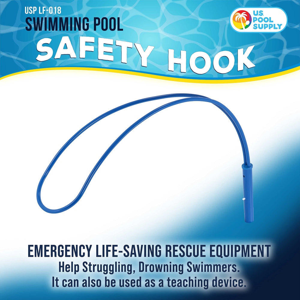 U.S. Pool Supply close-up of hook tip and weld for clarity and strength