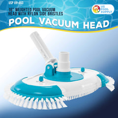 U.S. Pool Supply close-up of nylon bristles that scrub pool surfaces effectively