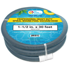 U.S. Pool Supply front view of hose showing full 30' length and professional finish for reliability