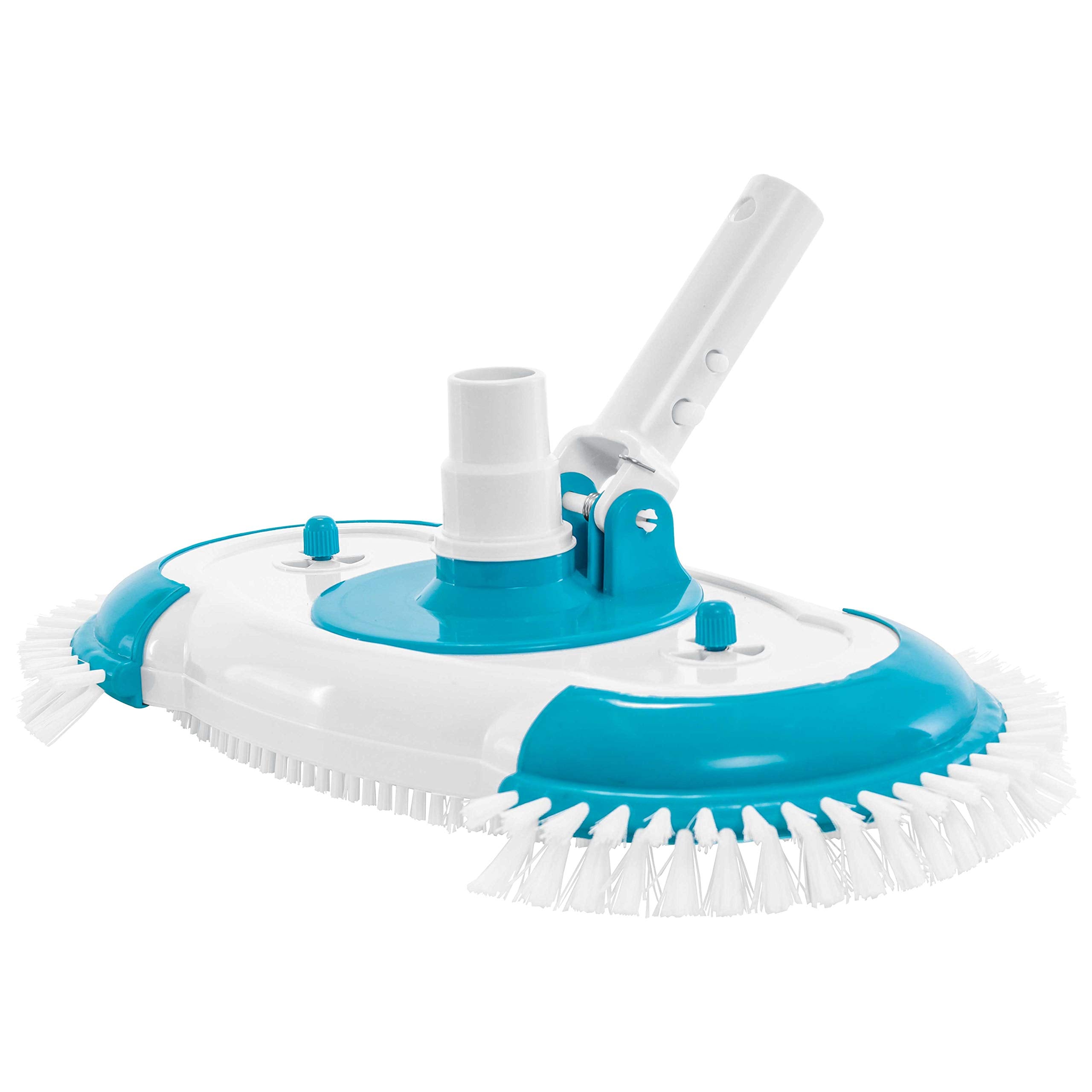 U.S. Pool Supply front view of vacuum head showing width and shape for faster cleaning