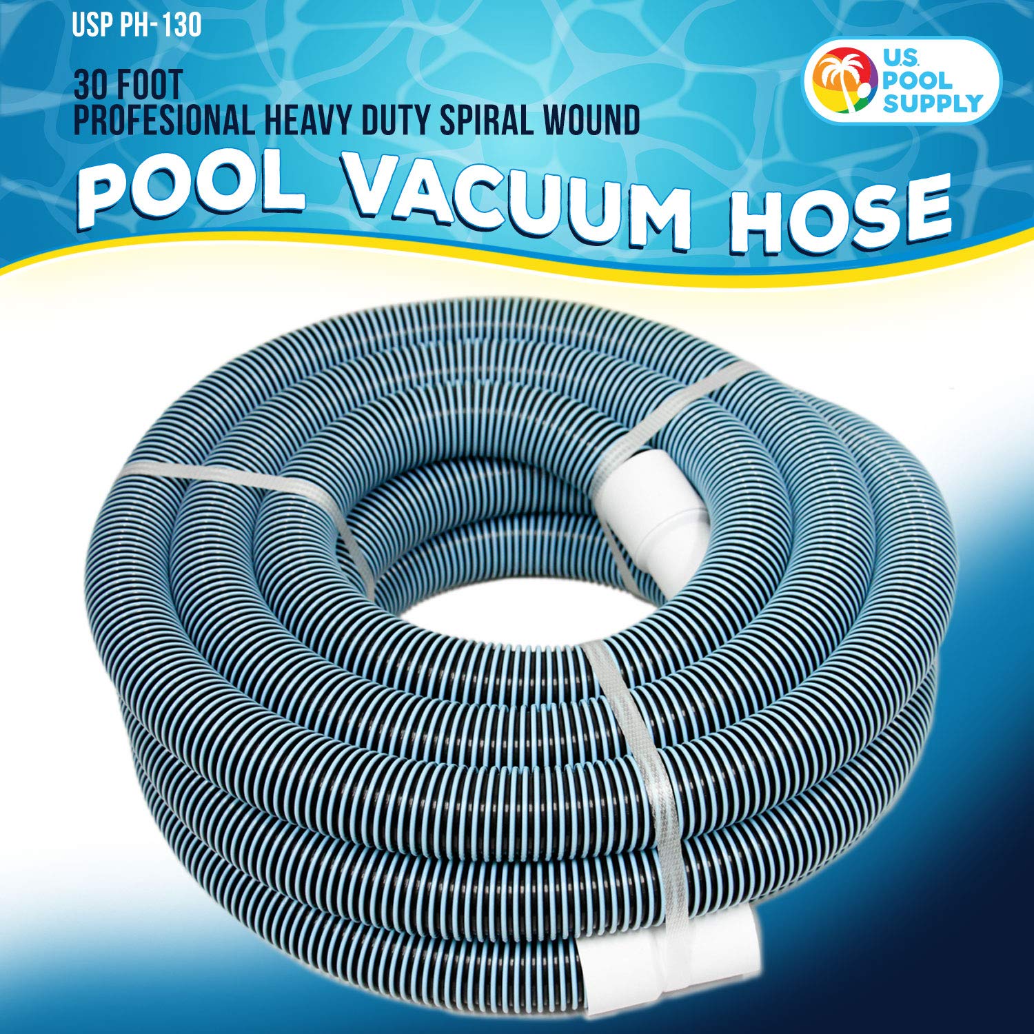 U.S. Pool Supply swivel cuff close-up highlighting kink-free rotation for easier cleaning