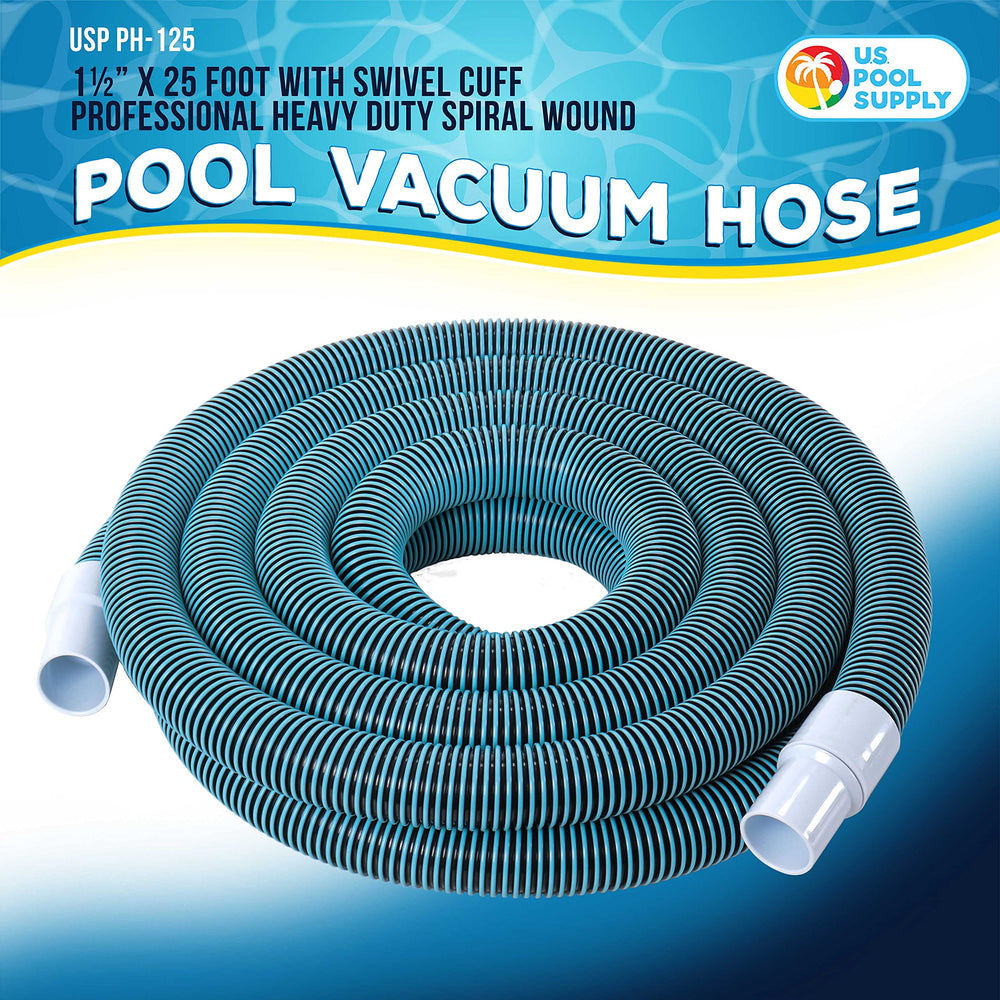 U.S. Pool Supply swivel cuff close-up highlighting kink-free maneuverability benefit