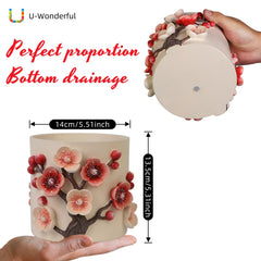 U WONDERFUL side profile showing drainage plug for flexible watering options