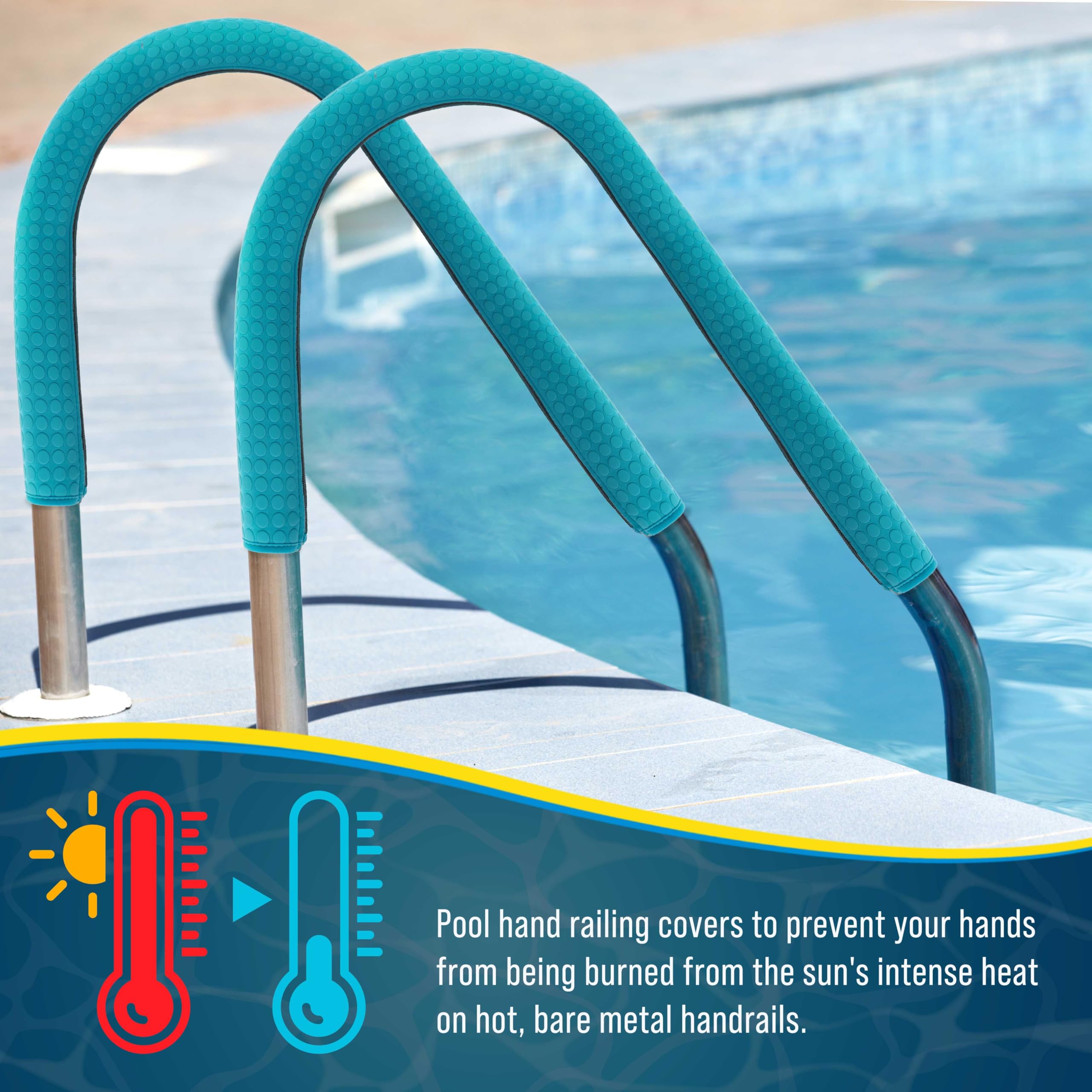 U.S. Pool Supply length shown against ruler for correct fit and sizing benefit