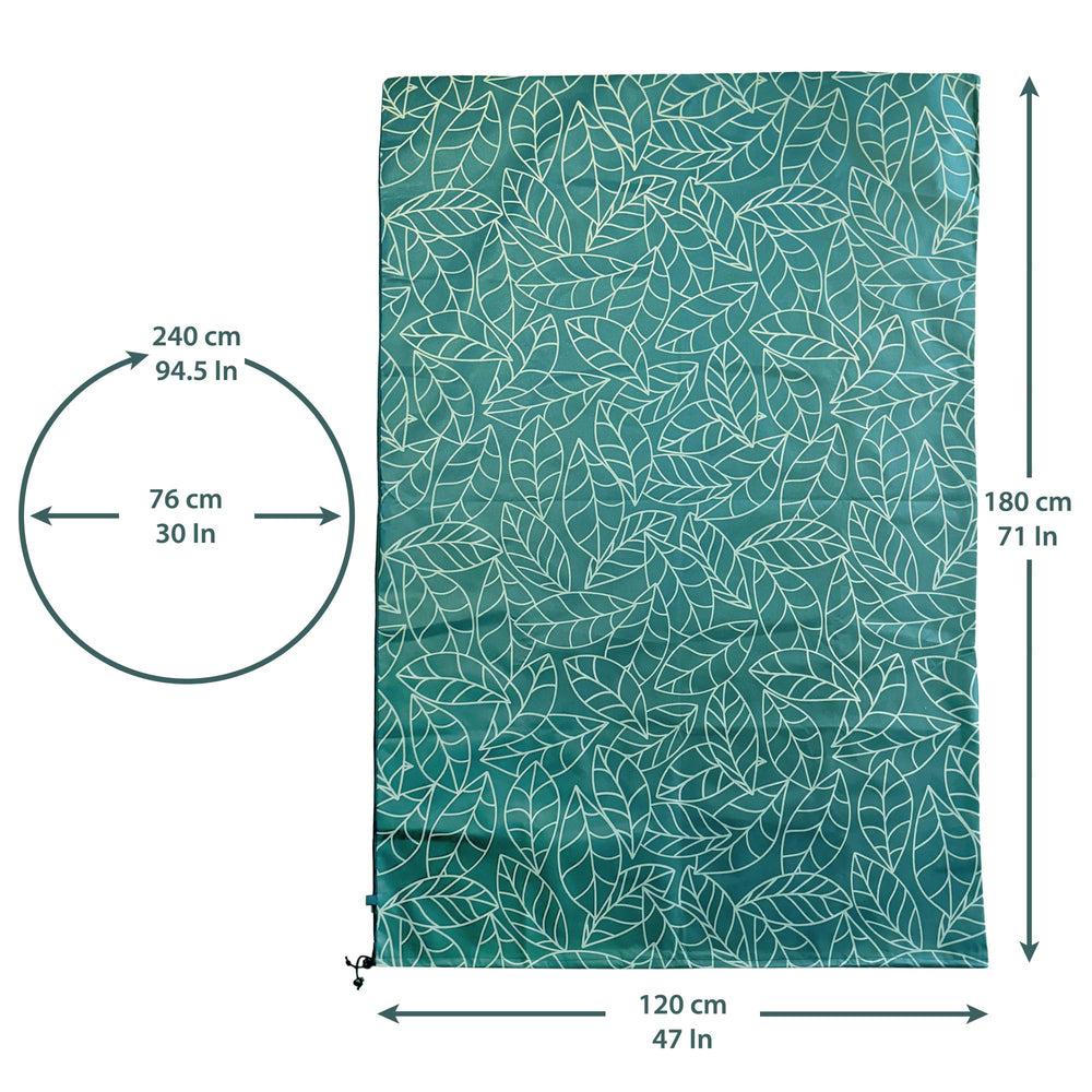 UB-STORE drawstring detail with knot showing secure fit and wind protection benefit