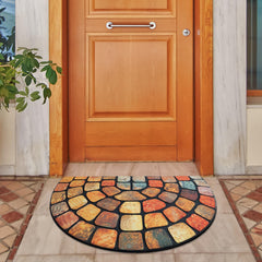 ubdyo front view half circle mat showing full coverage and clean entry