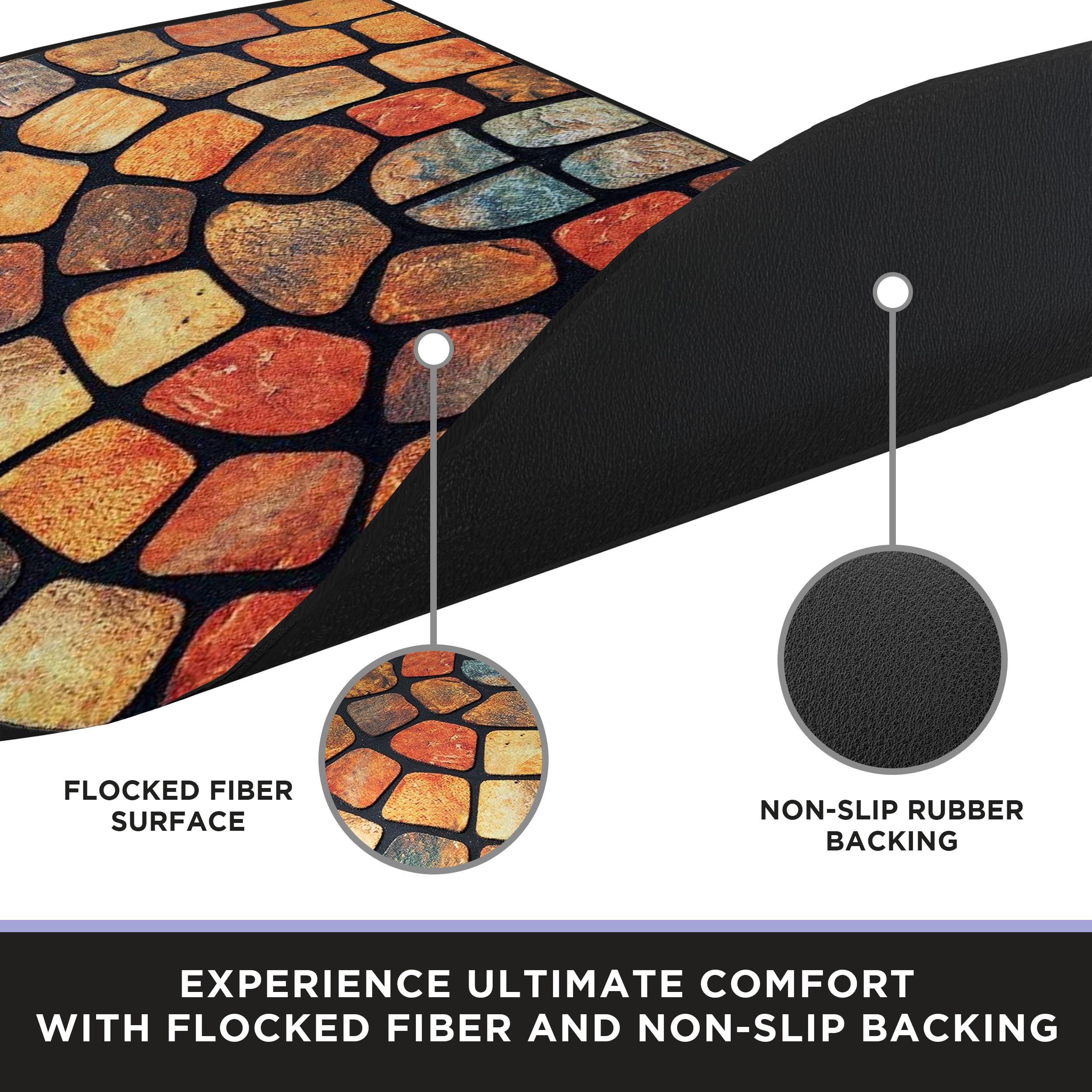 ubdyo mat tucked under door showing low-profile clearance benefit