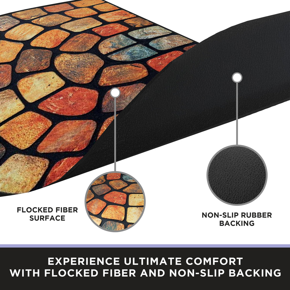 ubdyo mat tucked under door showing low-profile clearance benefit