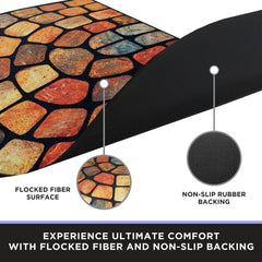 ubdyo mat tucked under door showing low-profile clearance benefit