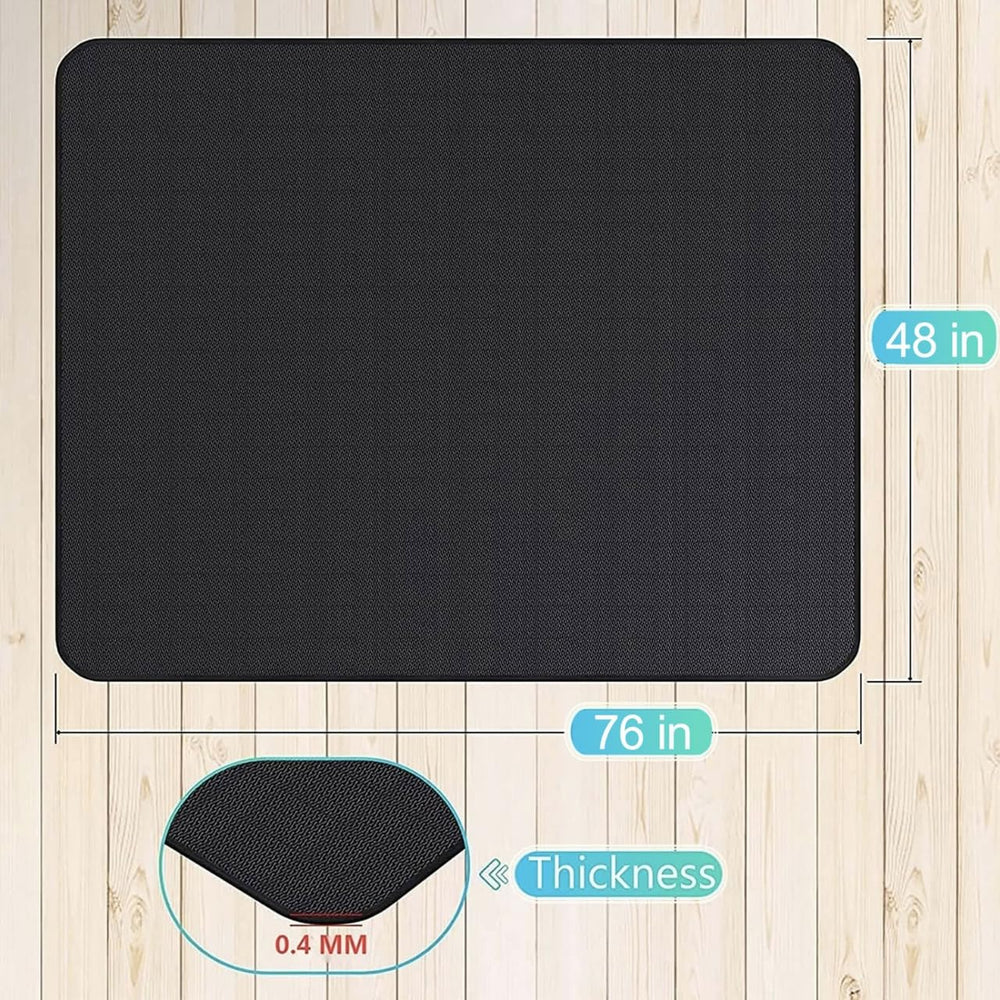 UBeesize mat under fire pit in patio scene showing tidy outdoor space benefit