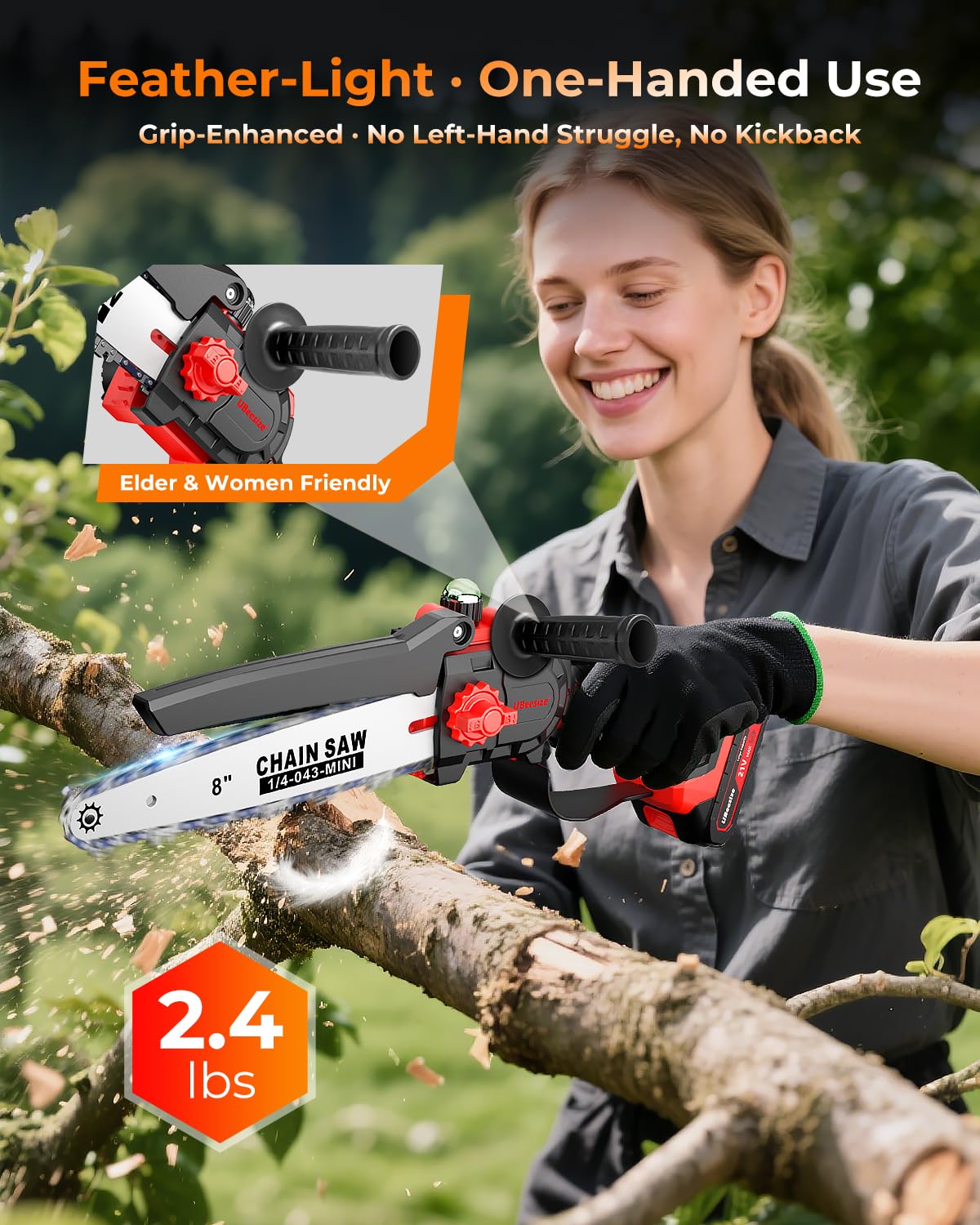 UBeesize dual batteries and fast charger kit showing extended runtime benefit