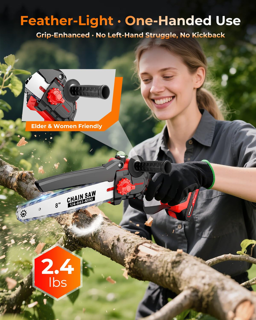 UBeesize dual batteries and fast charger kit showing extended runtime benefit